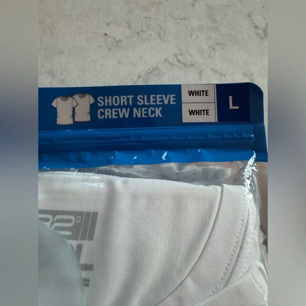 32 Degrees Cool Men's White Undershirt 2-Pack L